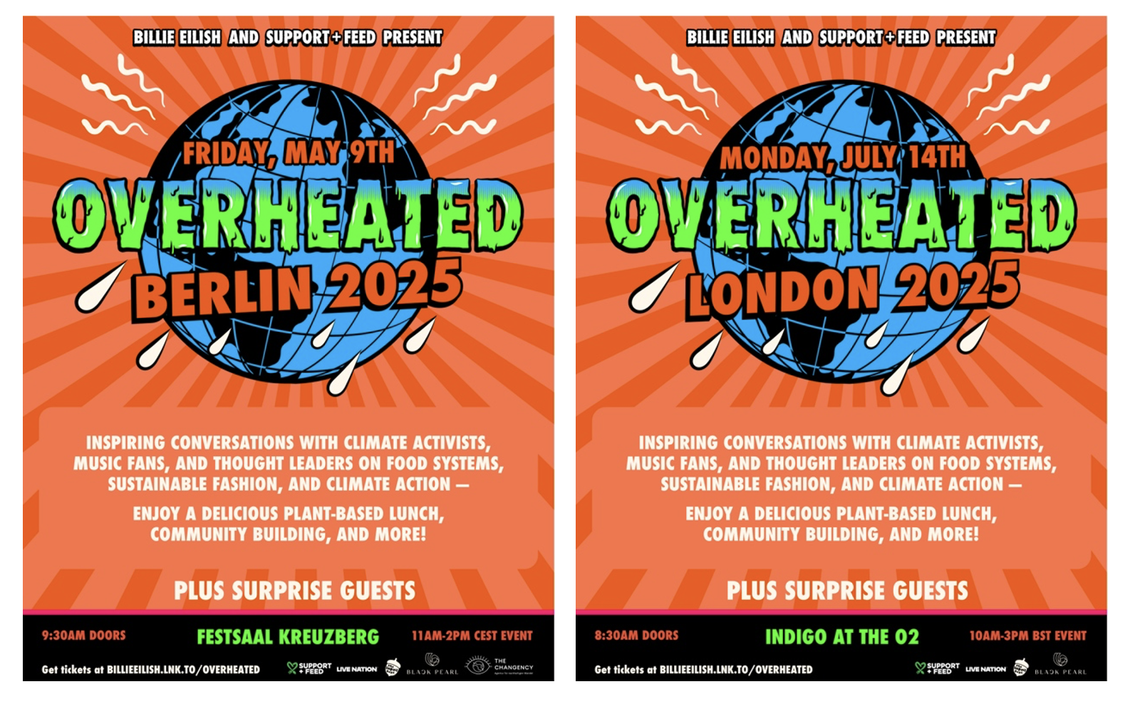 Billie Eilish is bringing climate action event Overheated to Berlin and London