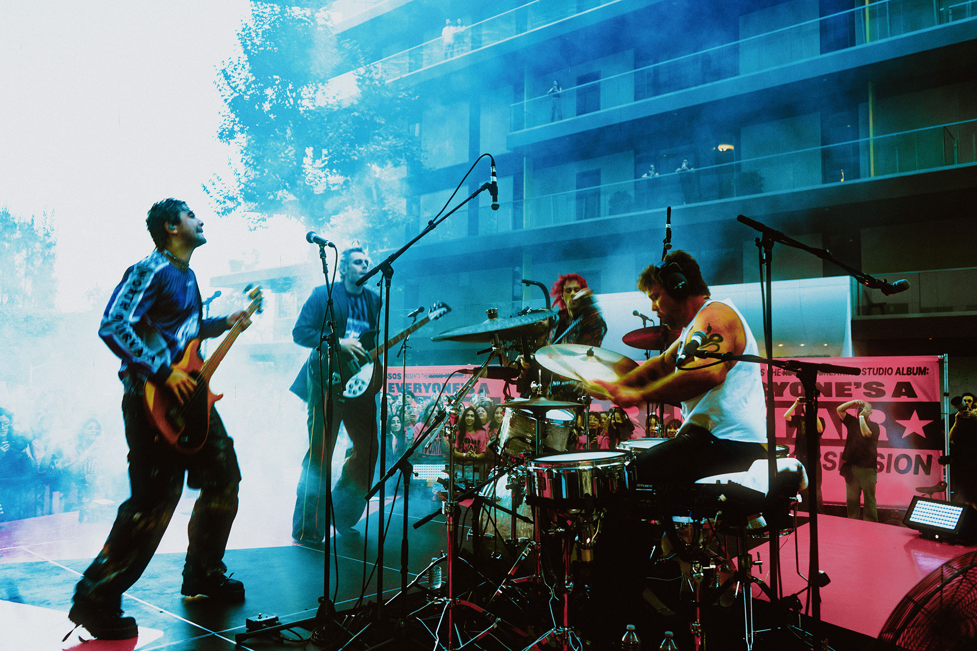 5 Seconds of Summer surprised fans with a pop-up show on Sunset Boulevard