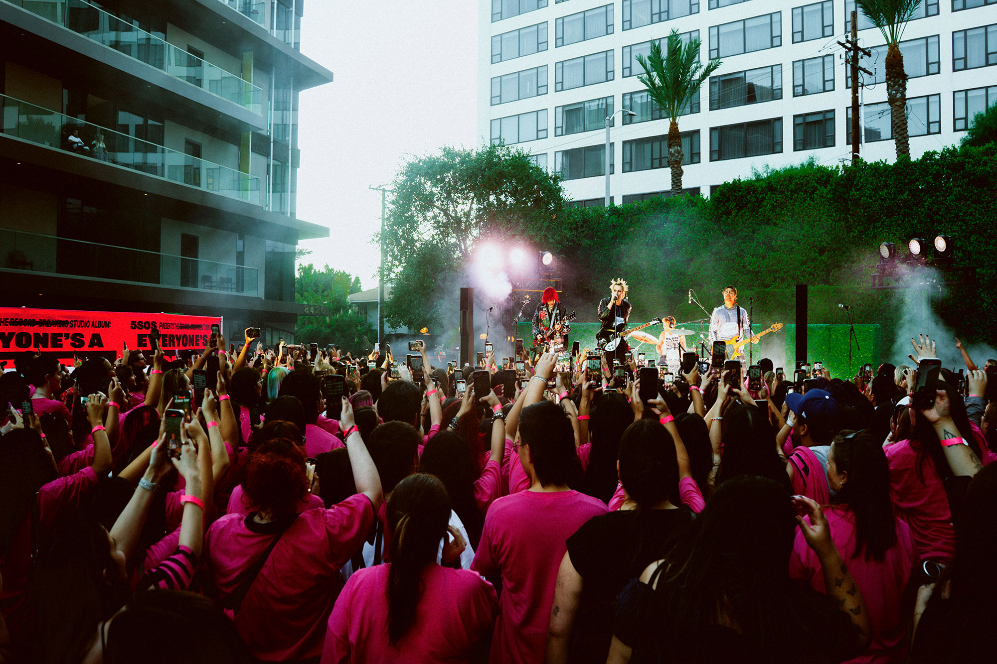 5 Seconds of Summer surprised fans with a pop-up show on Sunset Boulevard