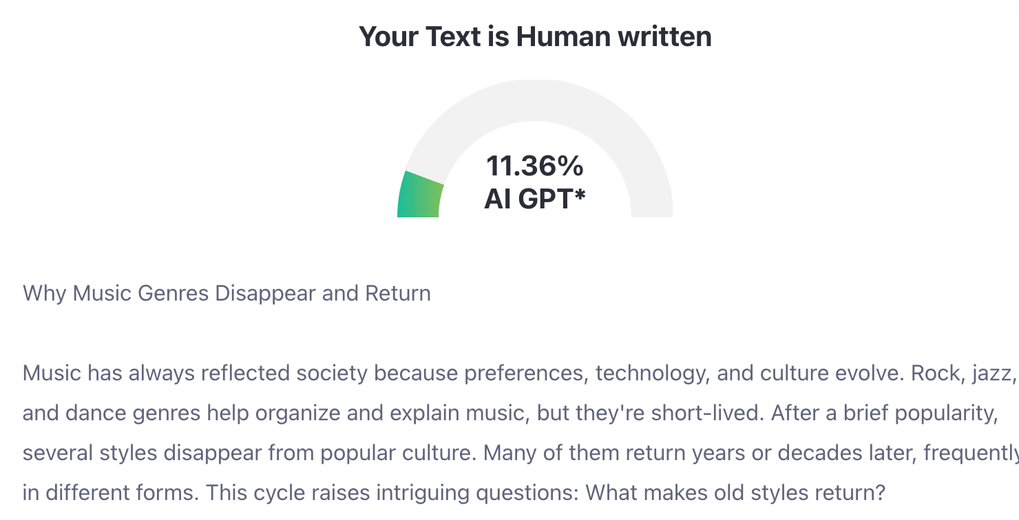 Why Music Genres Disappear and Return
